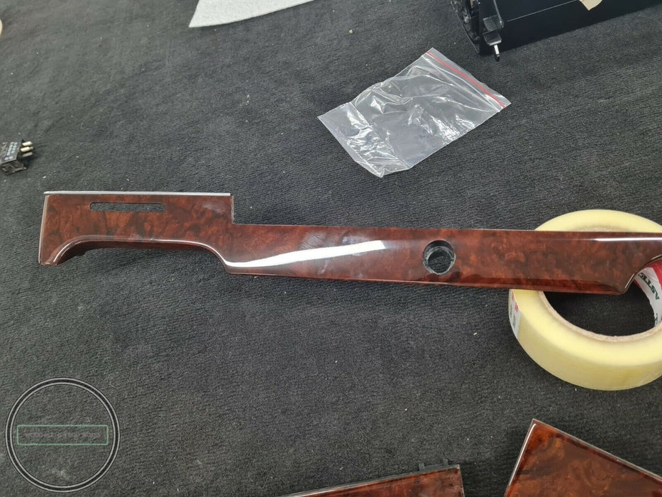 Mercedes w116 Wood Trim Set Burlwood wood trim shift panel