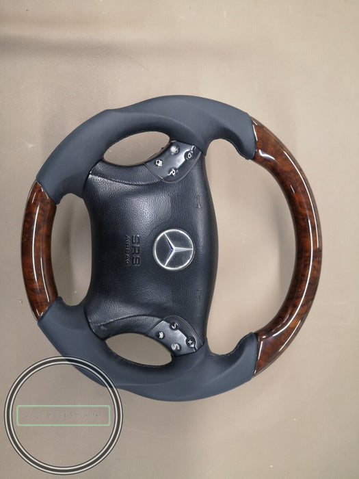 Mercedes Benz Wood Steering Wheel for W203 Mercedes Benz AMG Look Burlwood