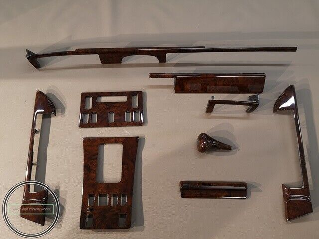 RHD Mercedes W126 SEC Burlwood Wood Trim Set