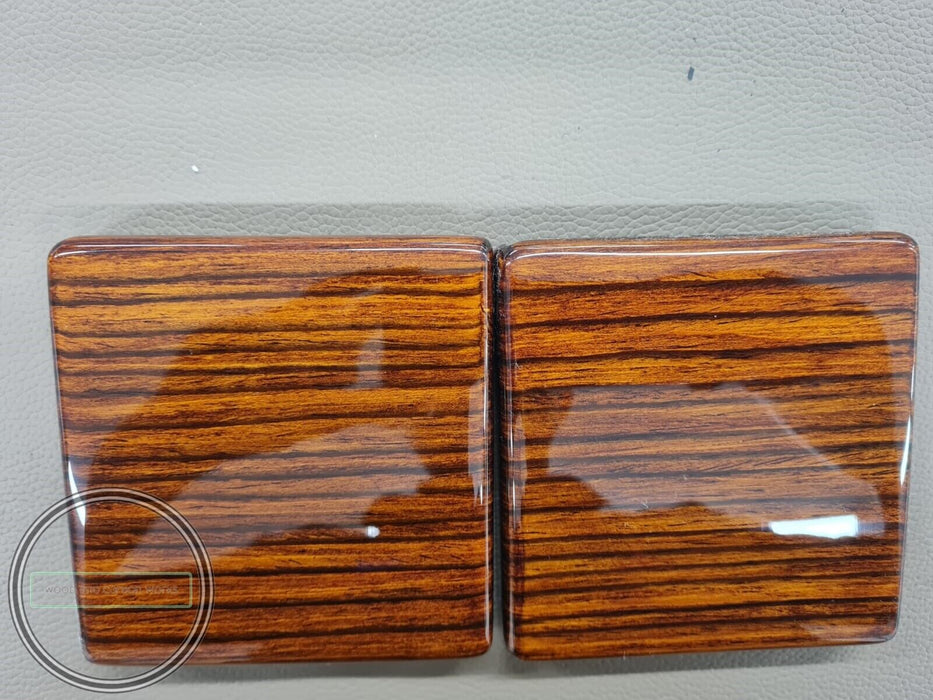 2 Pieces MERCEDES BENZ w123 w124 r107 w126 WOOD FOLDING DRINK CUPHOLDER Zebrano