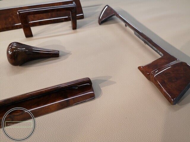 RHD Mercedes W126 SEC Burlwood Wood Trim Set