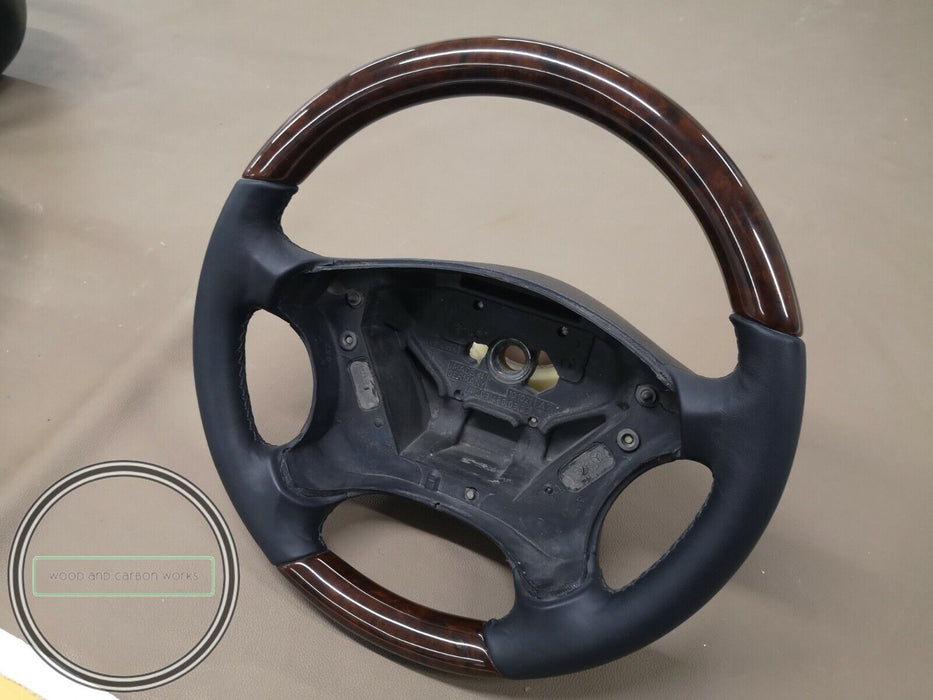 Mercedes W203 C-CLASS Wood Steering C200 C180 C350 Wood Steering Wheel  Burlwood