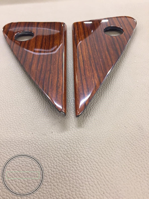 Mercedes W123 Mirror inner plate wood covered A1237250811 A1237250711 Zebrano