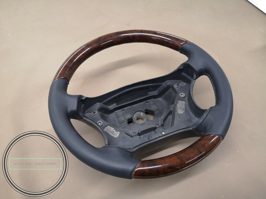 Mercedes W203 C-CLASS Wood Steering C200 C180 C350 Wood Steering Wheel  Burlwood