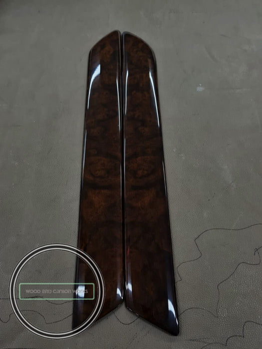 90 -95 MERCEDES SL320 R129 500SL SL500 L+R INSIDE DOOR Wood Trim Aftermarket