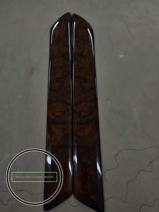 90 -95 MERCEDES SL320 R129 500SL SL500 L+R INSIDE DOOR Wood Trim Aftermarket