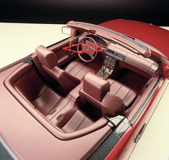 90 -95 MERCEDES SL320 R129 500SL SL500 L+R INSIDE DOOR Wood Trim Aftermarket