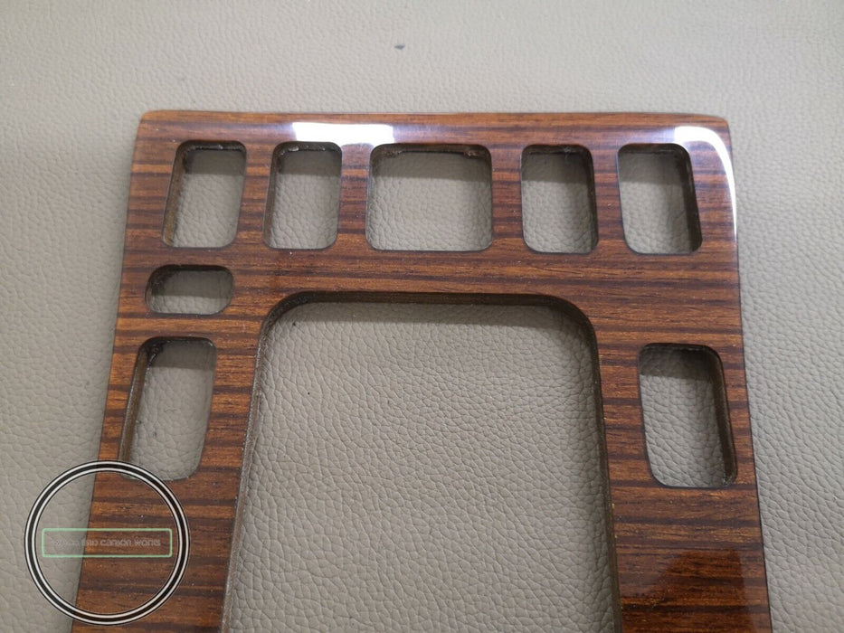 Mercedes W201 wood trim Center Console Shifter Bezel Zebrano