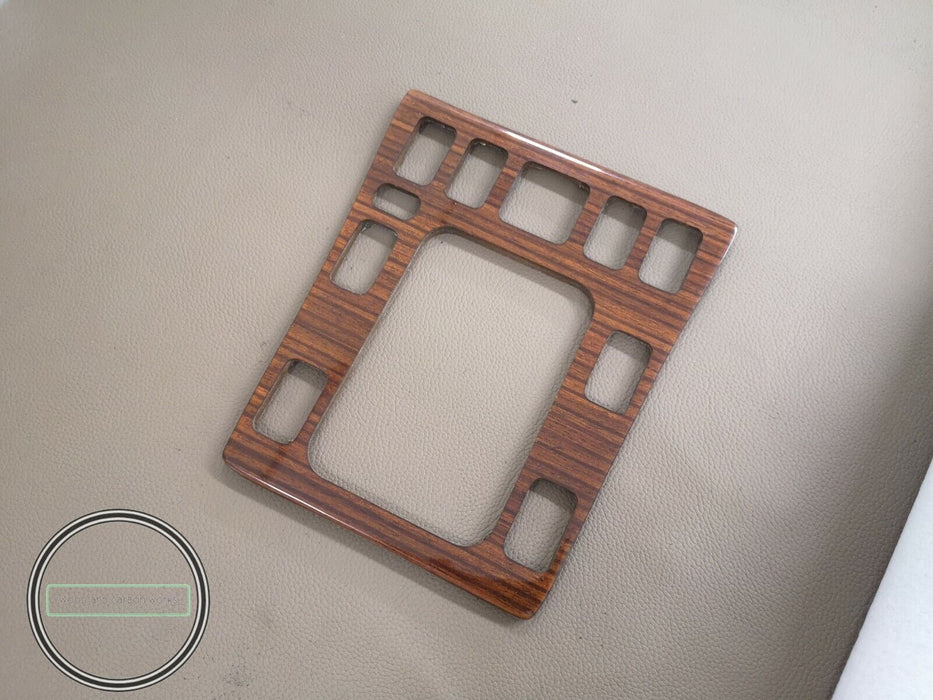 Mercedes W201 wood trim Center Console Shifter Bezel Zebrano