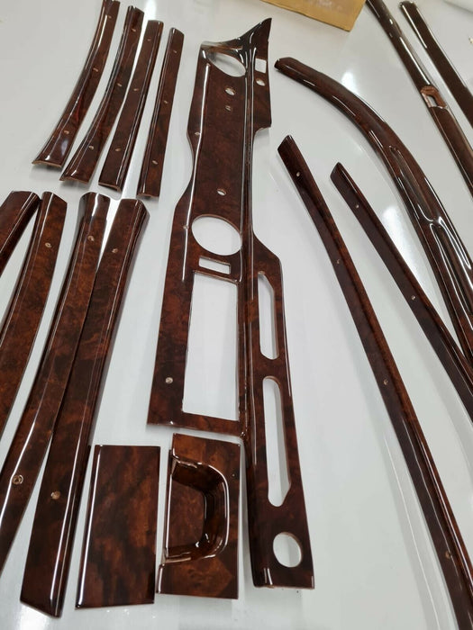 MERCEDES W108 wood trim DASH INTERIOR 24 pieces DASH WOOD SET TRIM FULL SET