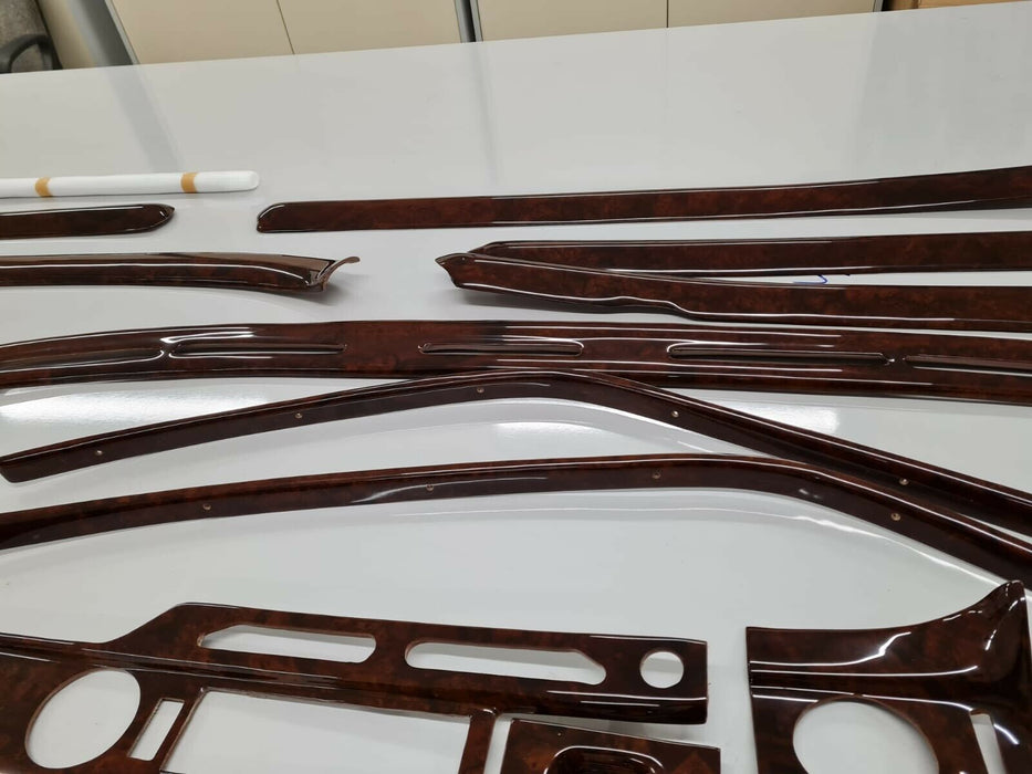 MERCEDES W108 wood trim DASH INTERIOR 24 pieces DASH WOOD SET TRIM FULL SET