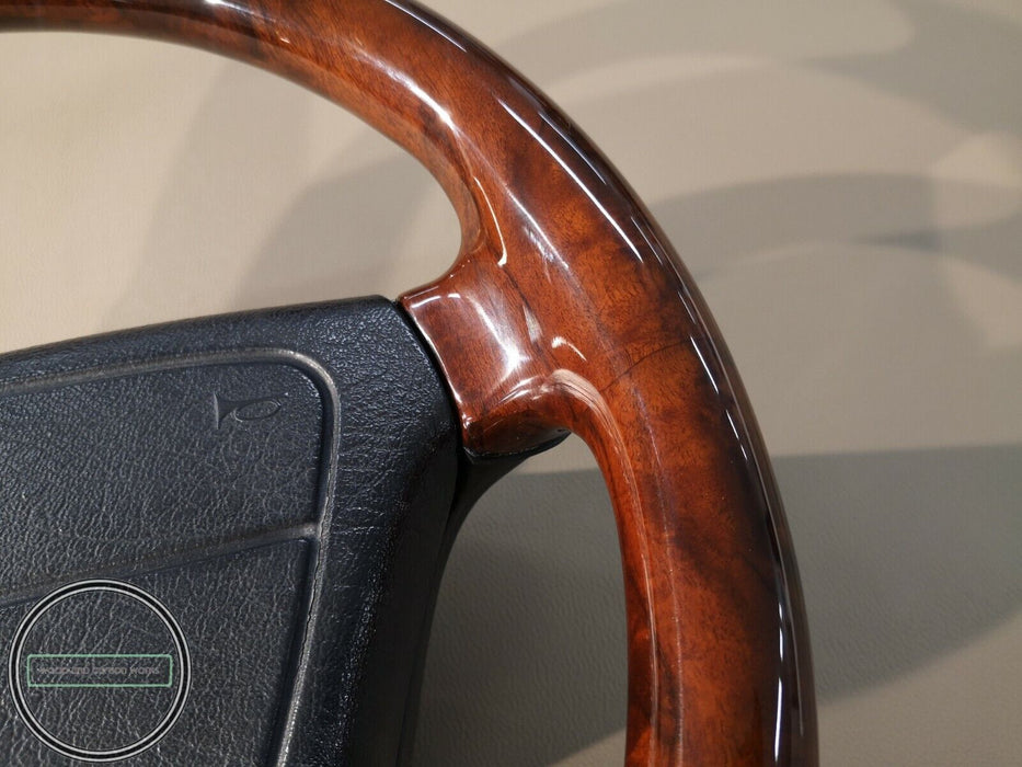Mercedes W140 500SEL 600Sel Steering Wheel Wood Burled Walnut Full Burlwood