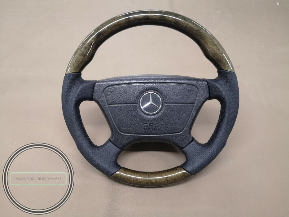 Mercedes W210 E Class Wood Steering Wheel Brabus Style Pre facelift models