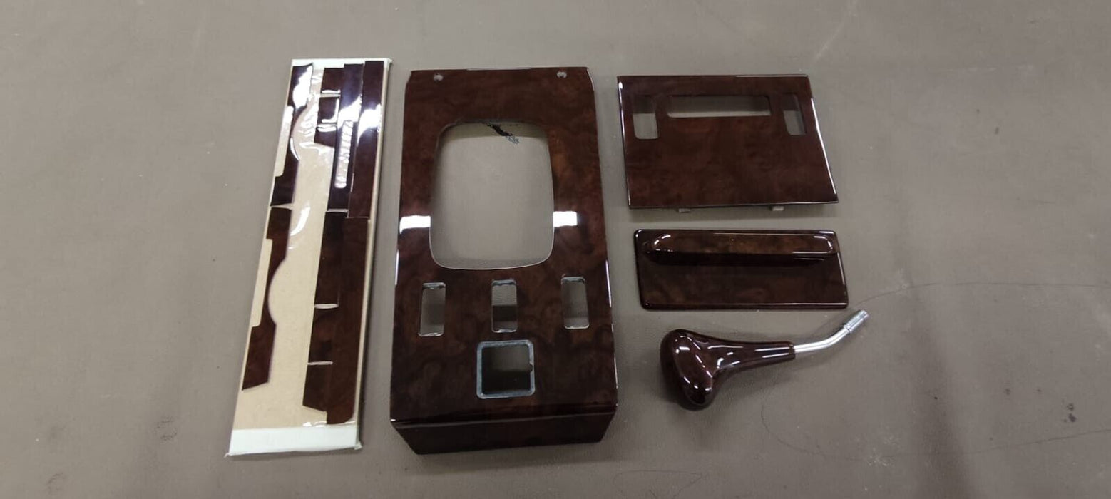 5 Pieces Mercedes R107 SL Center Shift Wood Trim Burlwood  500SL