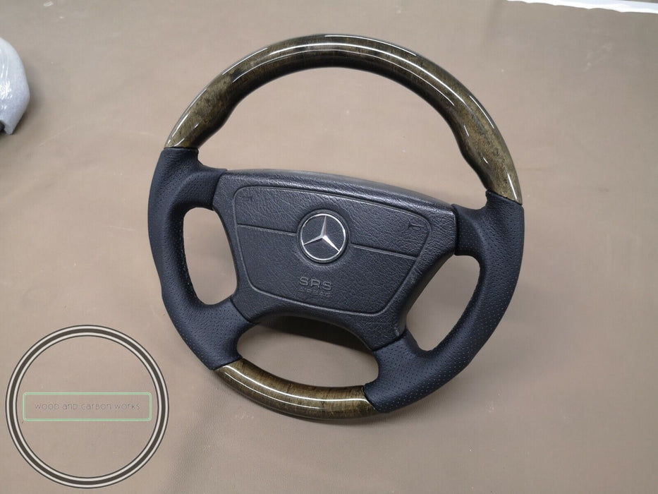 Mercedes W210 E Class Wood Steering Wheel Brabus Style Pre facelift models